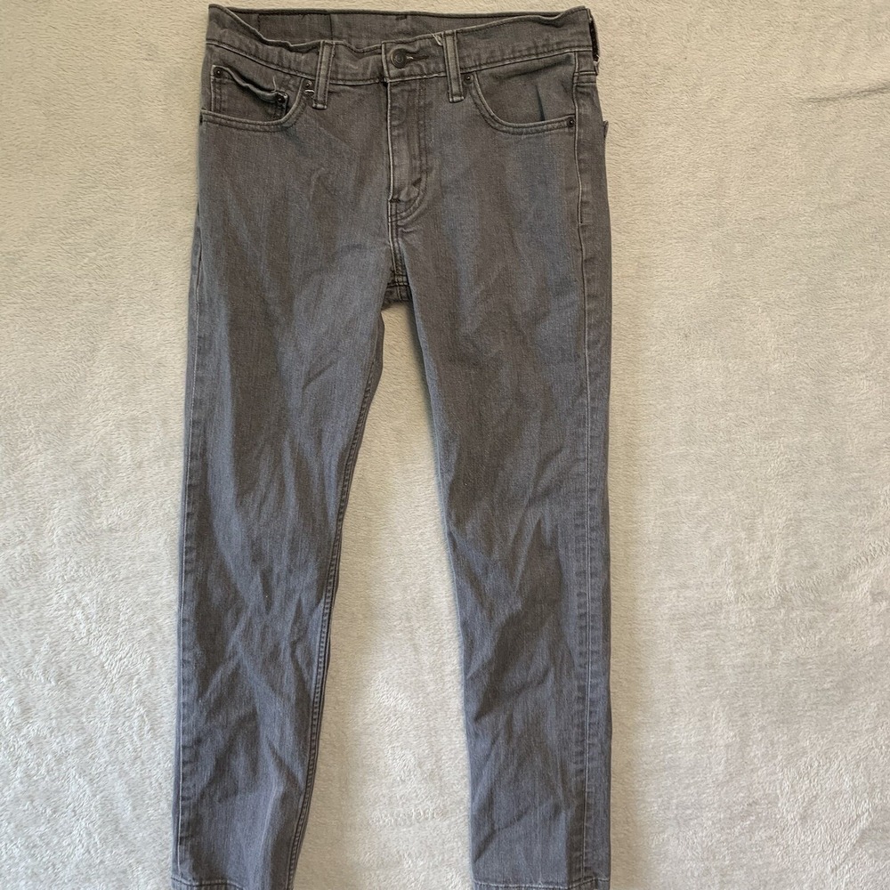 Levi's 511 Slim Fit Jeans Mens 30x32 Grey Excellent Denim 04511-0280